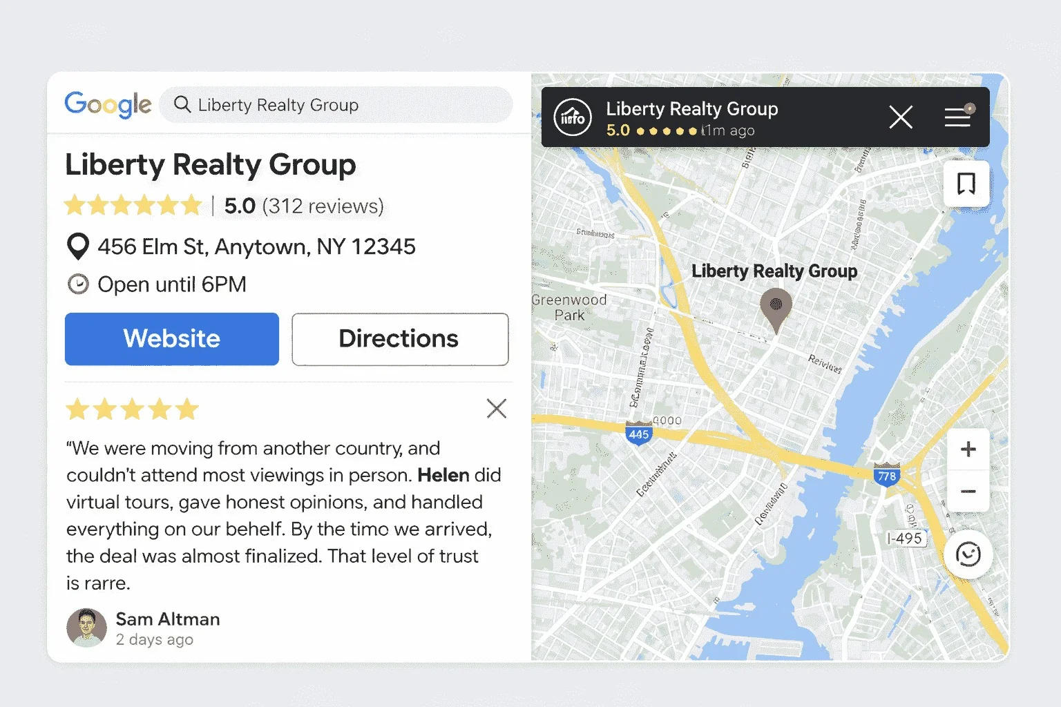 Real Estate Agents Google Reviews Templates