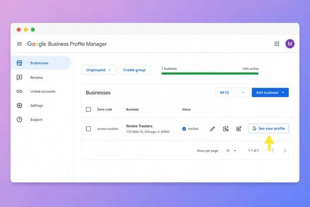how to create google review link