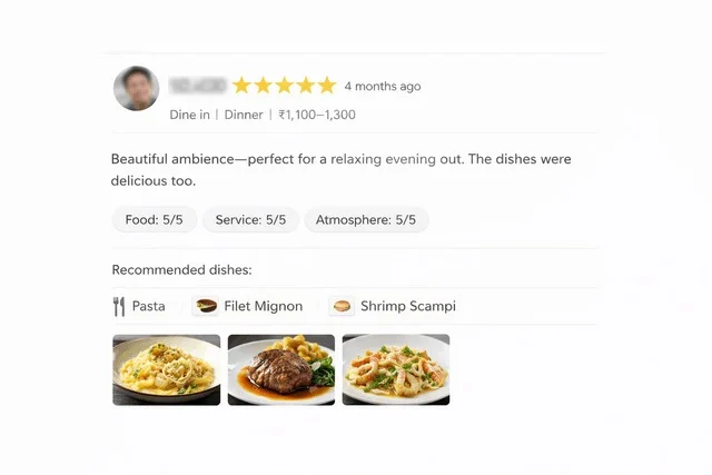 positive restaurant review