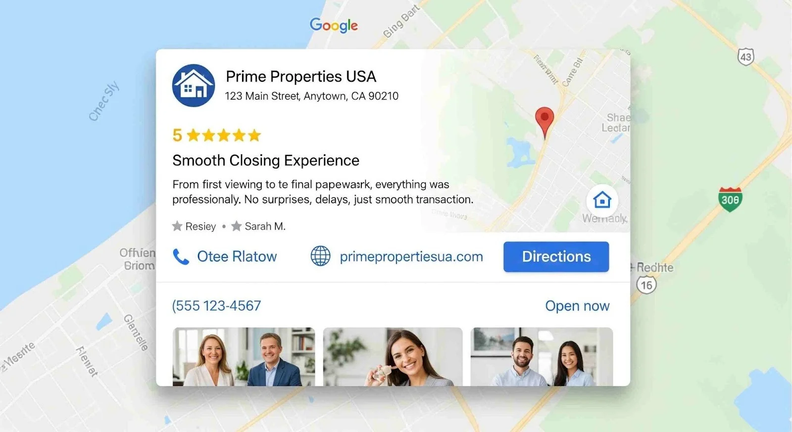 Real Estate Agents Google Reviews Samples