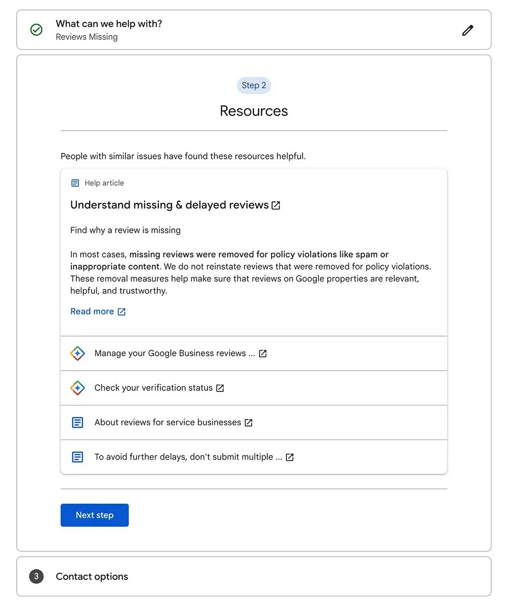 restore google reviews
